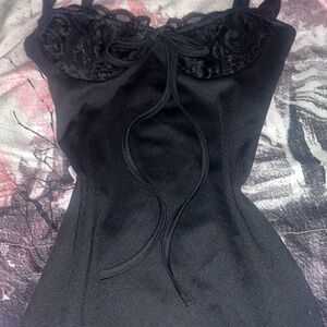 Elegant Black Corset Dress